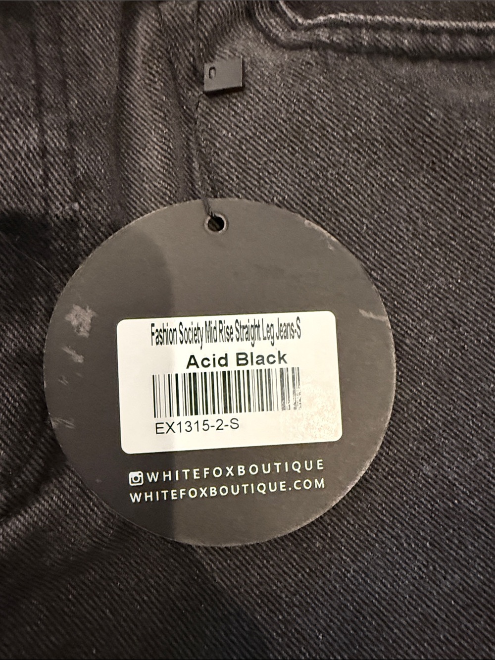 White Fox Boutique Acid Black Women Jeans